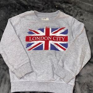 Zara boys 4-5 London city flag sweatshirt